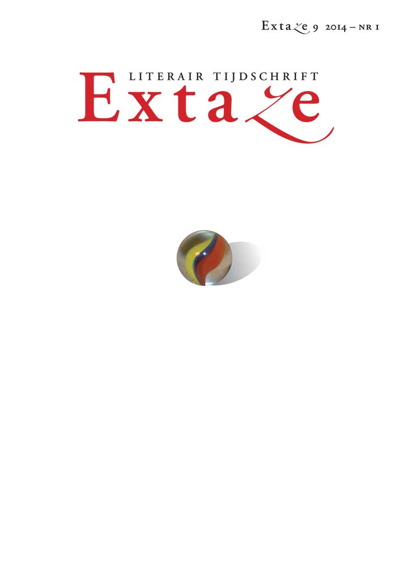 Cover Literair tijdschrift Extaze 9