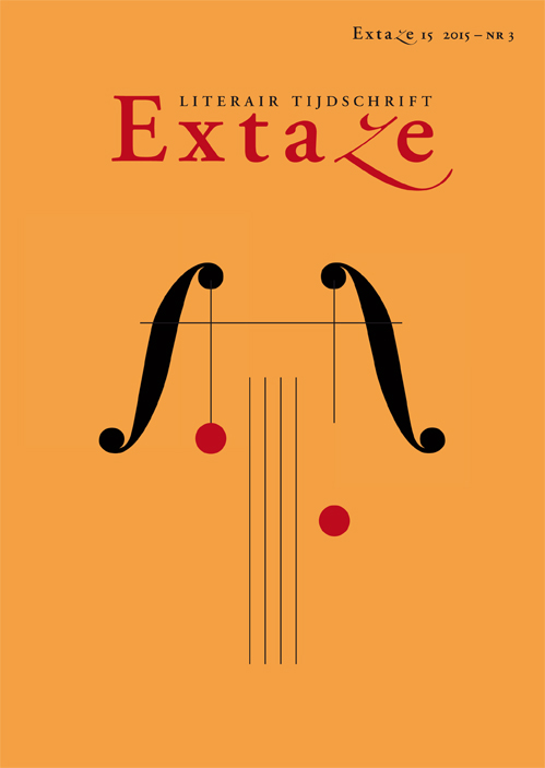 Cover Literair tijdschrift Extaze 15